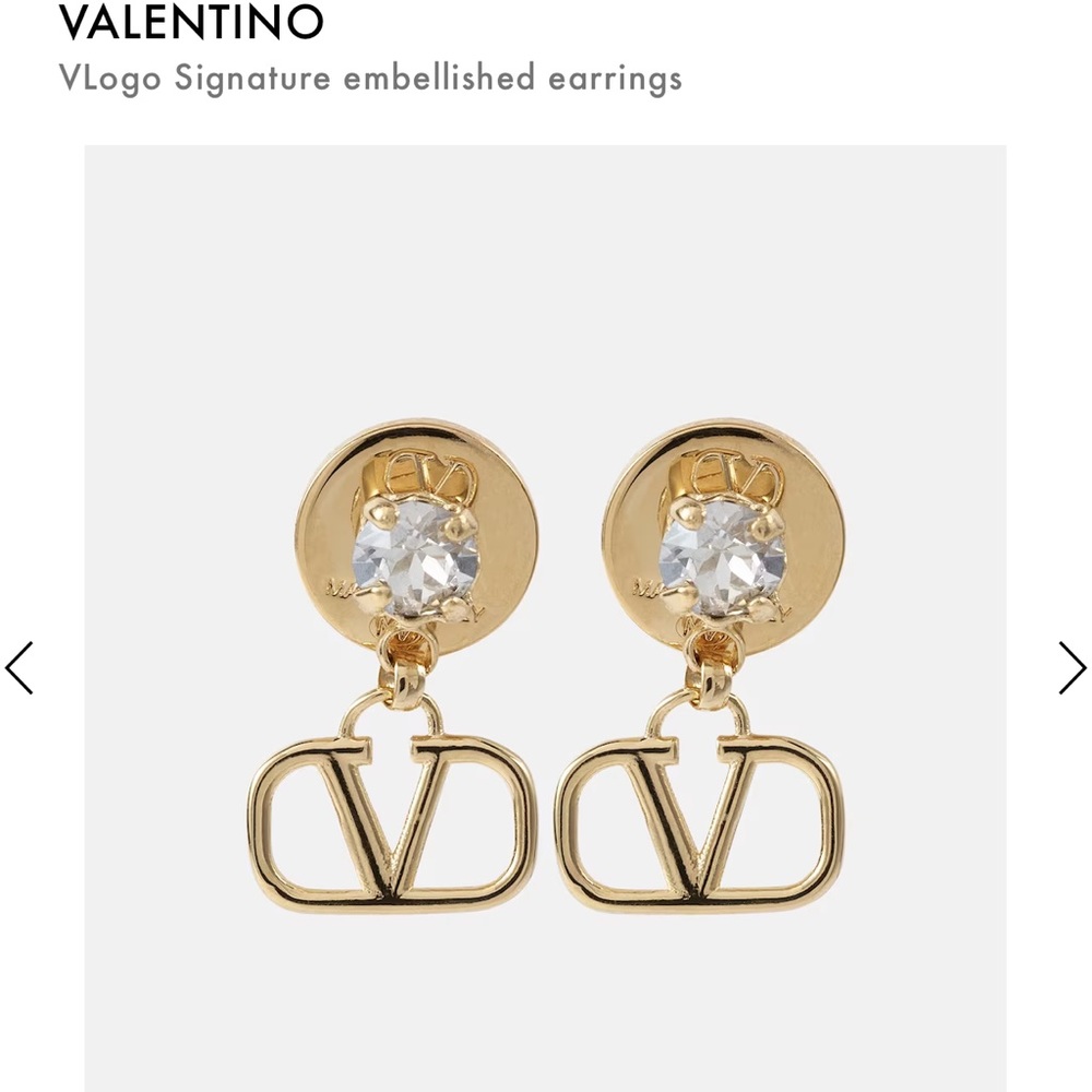 Valentino earrings 
VLogo Signature embellished earrings
